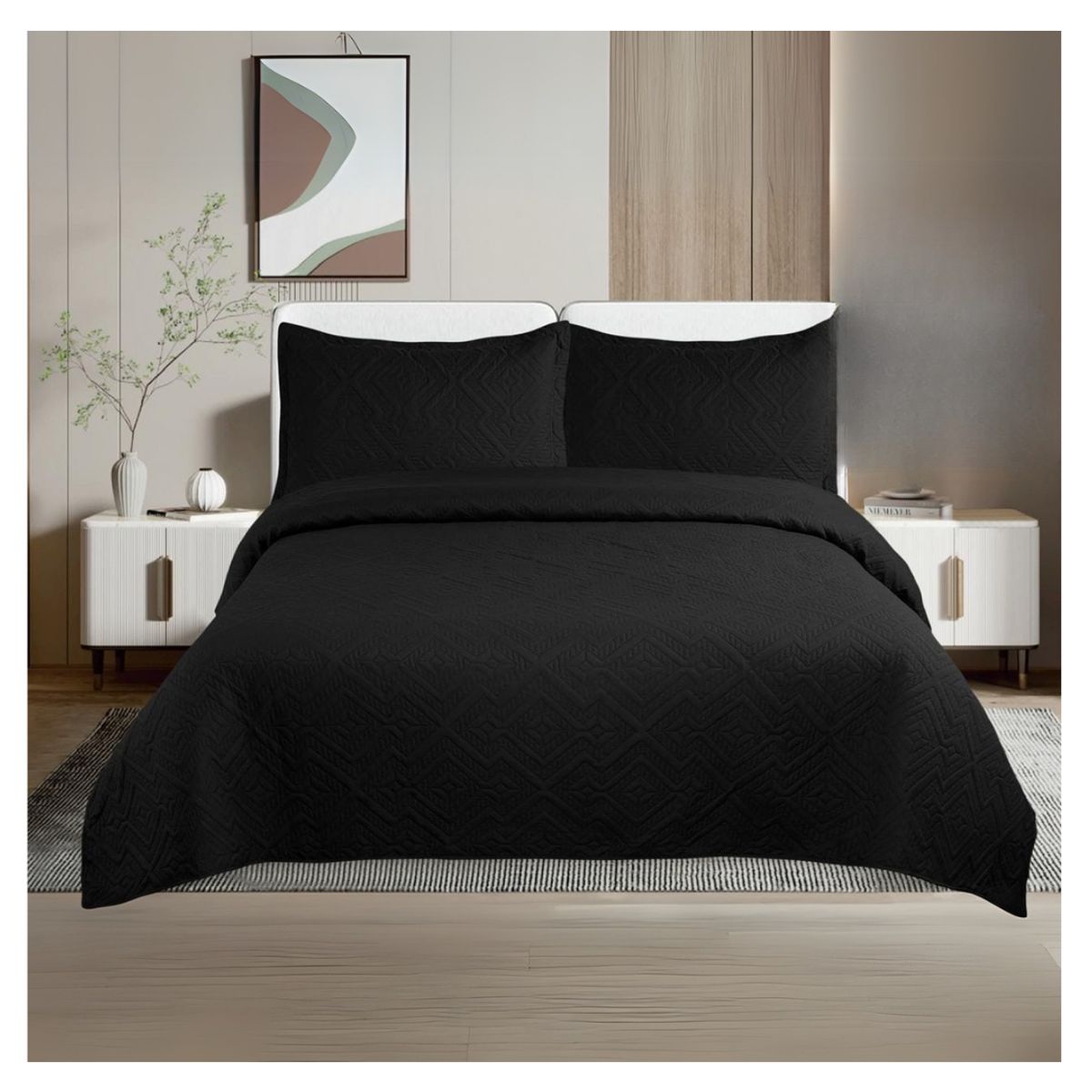 GENERICO - Cubrecama De Verano Delgado Quilt King Unicolor