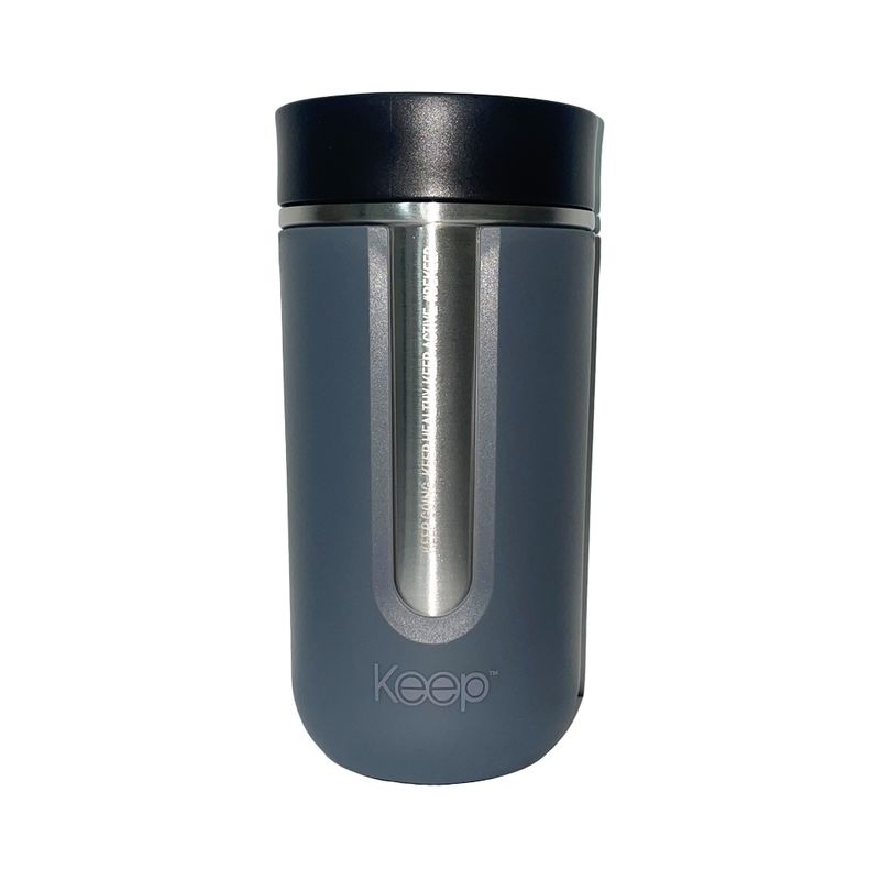 KEEP - Mug Prime Botón Térmico 400 Ml Keep Gris