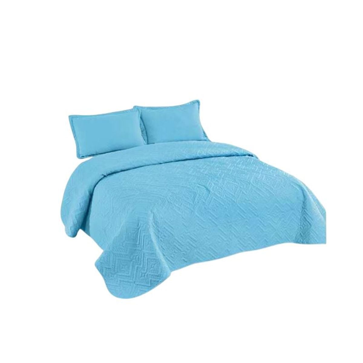 GENERICO - Cubrecama De Verano Delgado Quilt King Unicolor