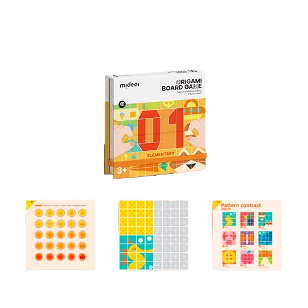 MIDEER - Juego de lógica creación de figuras en papel N1