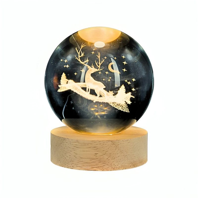OEM - Lampara Bola de Cristal Ciervo