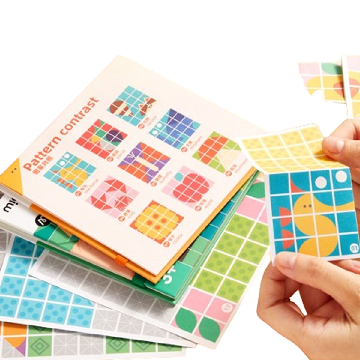 MIDEER - Juego de lógica creación de figuras en papel N3