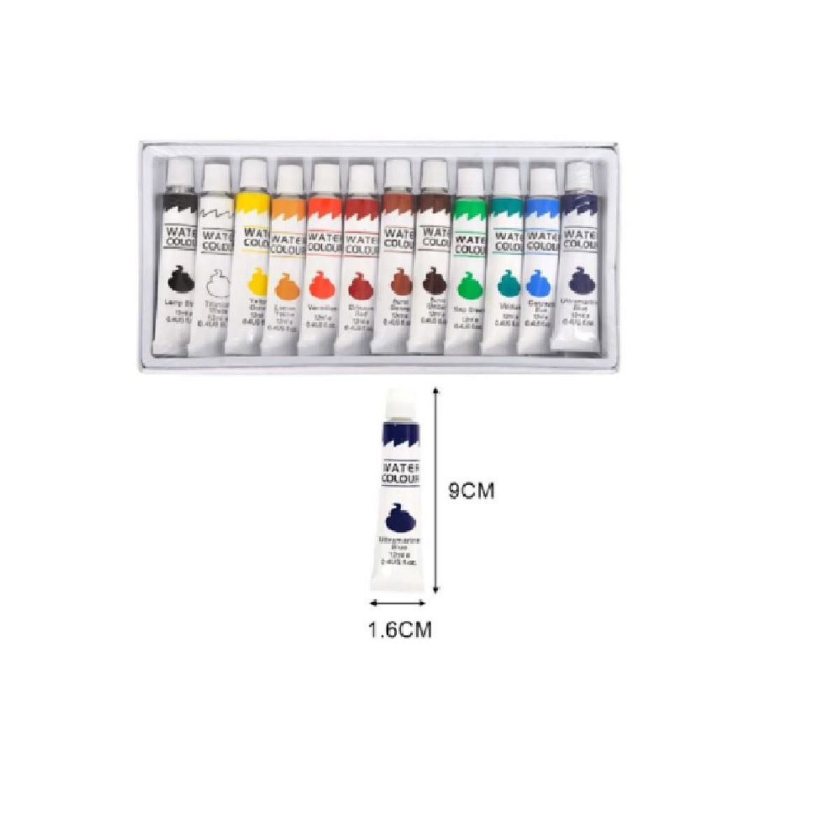 ARTIDIX - Acuarela 12 colores 12 ml  Artidix PB-B1