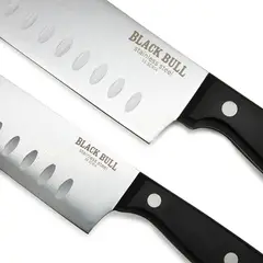 BLACK BULL - Set 2 Cuchillos 7 Pulgada+5 Pulgada Santoku Texas