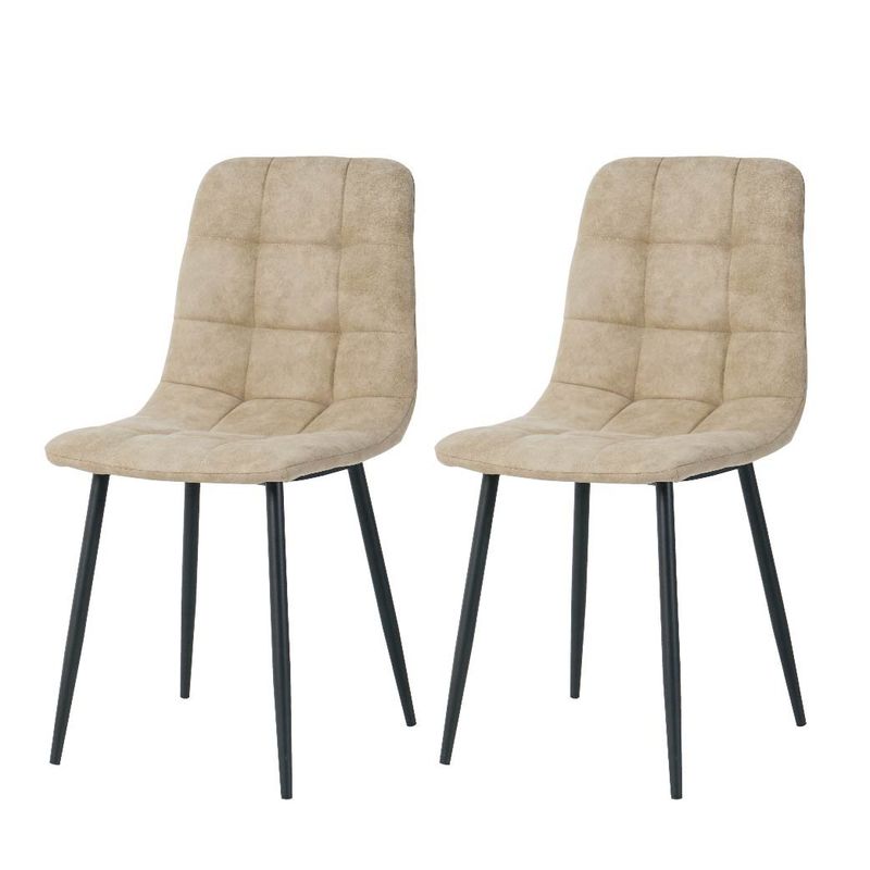 CASATRES - Pack 2 sillas de comedor Barleta beige