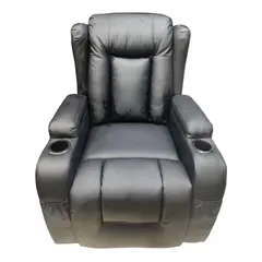 GENERICO - Berger con masajeador 8 puntos Negro Ecomuso