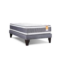 Cama Europea 1.5 Plazas Media River Resortes Bonnel Alta Densidad
