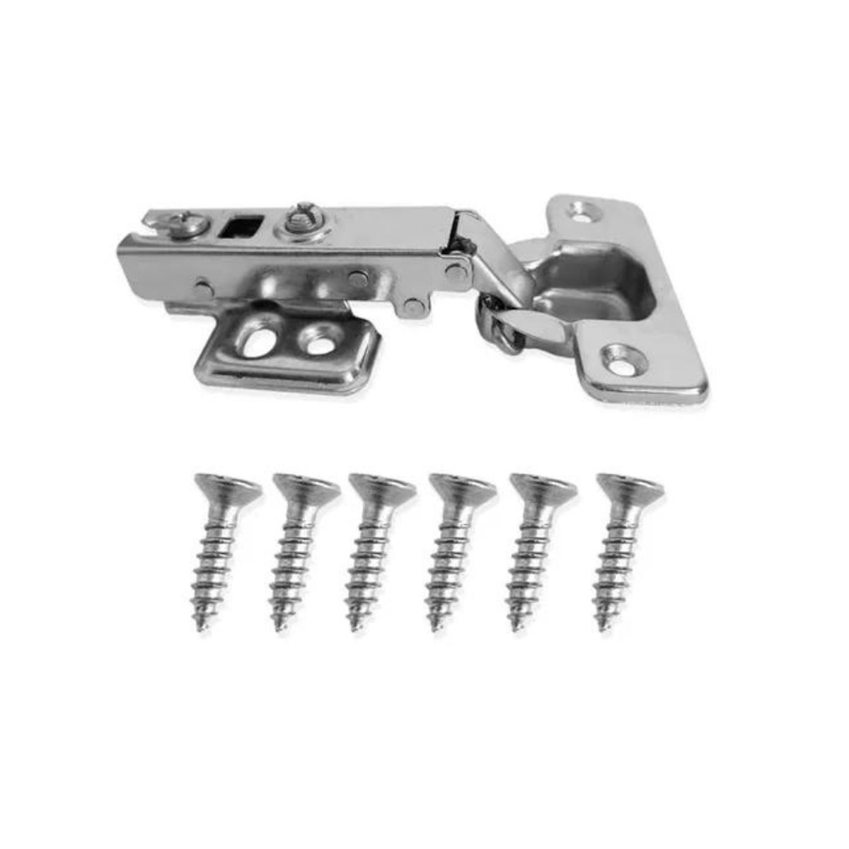 GENERICO - Set 10 Bisagras Rectas Cierre Suave 35 Mm + Tornillos