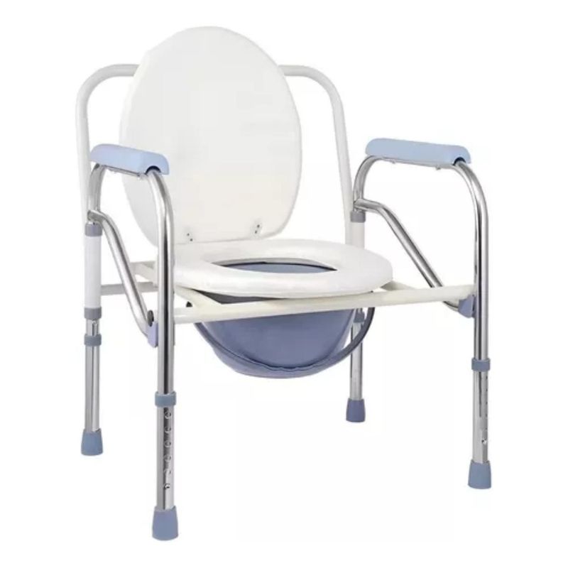 IMPORTCLICK - Baño Inodoro WC Portátil Plegable Silla Ducha Blanco IMPORTCLICK