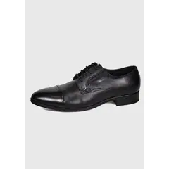 ENZO MANZINI - Zapato Cuero Roma Negro