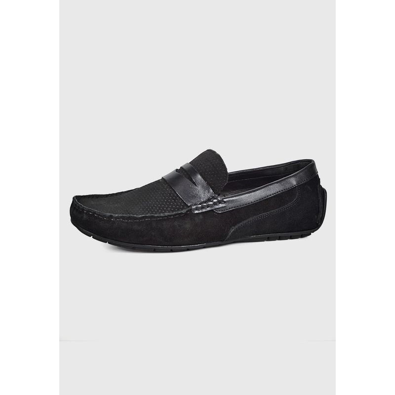ENZO MANZINI - Mocasín Cuero Genova Negro ENZO MANZINI