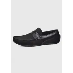 ENZO MANZINI - Mocasín Cuero Genova Negro