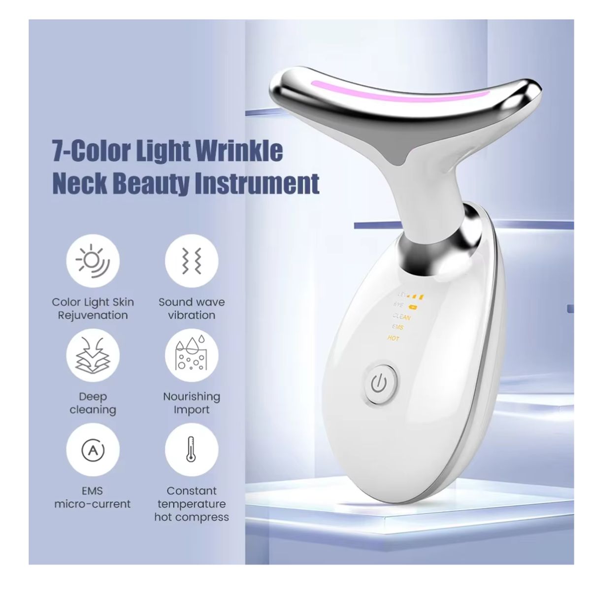 OEM - MASAJEADOR FACIAL LED ANTIARRUGAS