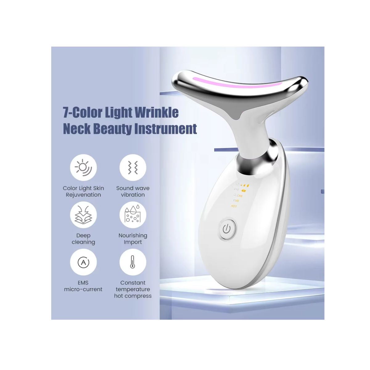 OEM - MASAJEADOR FACIAL LED ANTIARRUGAS