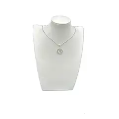 GENERICO - Collar Cadena Dije Letra A Circones Plata 925 Caja Regalo