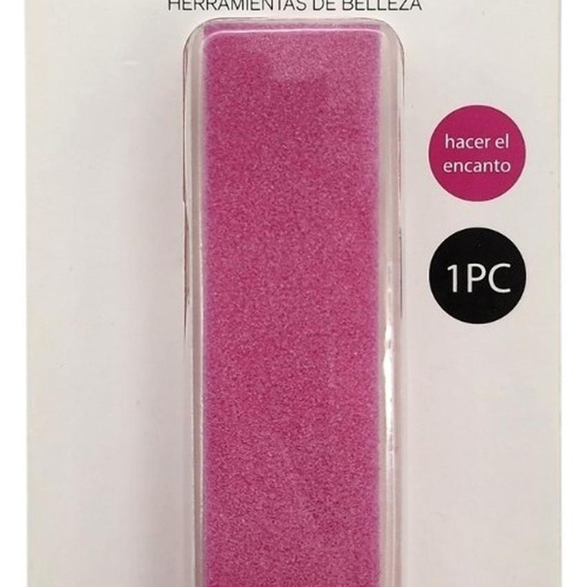 GENERICO - Lima De Uña Bloque Pulidor De Uñas Taco - Rosa