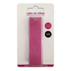 GENERICO - Lima De Uña Bloque Pulidor De Uñas Taco - Rosa