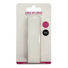 GENERICO - Lima De Uña Bloque Pulidor De Uñas Taco - Blanco
