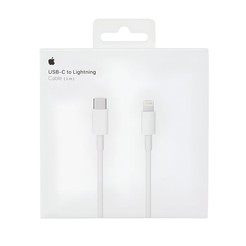 APPLE - Cable de Datos Apple USB-C a Lightning 1MT - MUQ93AM Original - Blanco