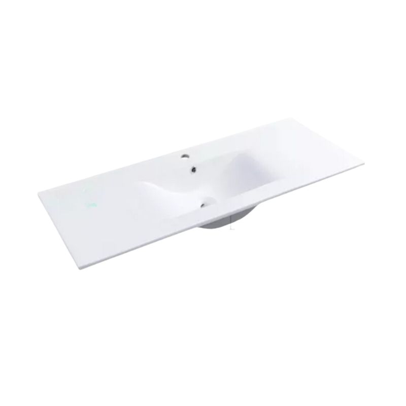 MODERN SPACE - Cubierta De Lavamanos Loza Blanca 120x47cm