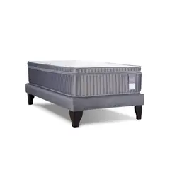YAZZ - Cama Europea 1 Plaza Sky Resortes Pocket Spring