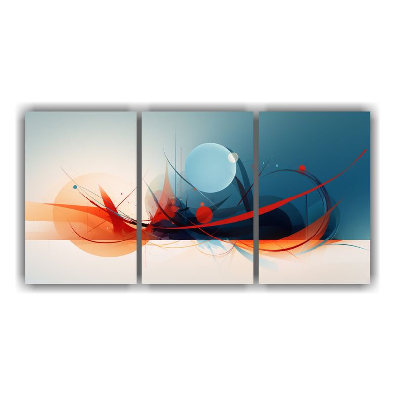 GENERICO - Artes De Pared Abstracción Multicolor Fondo Abstracto 240x120cm