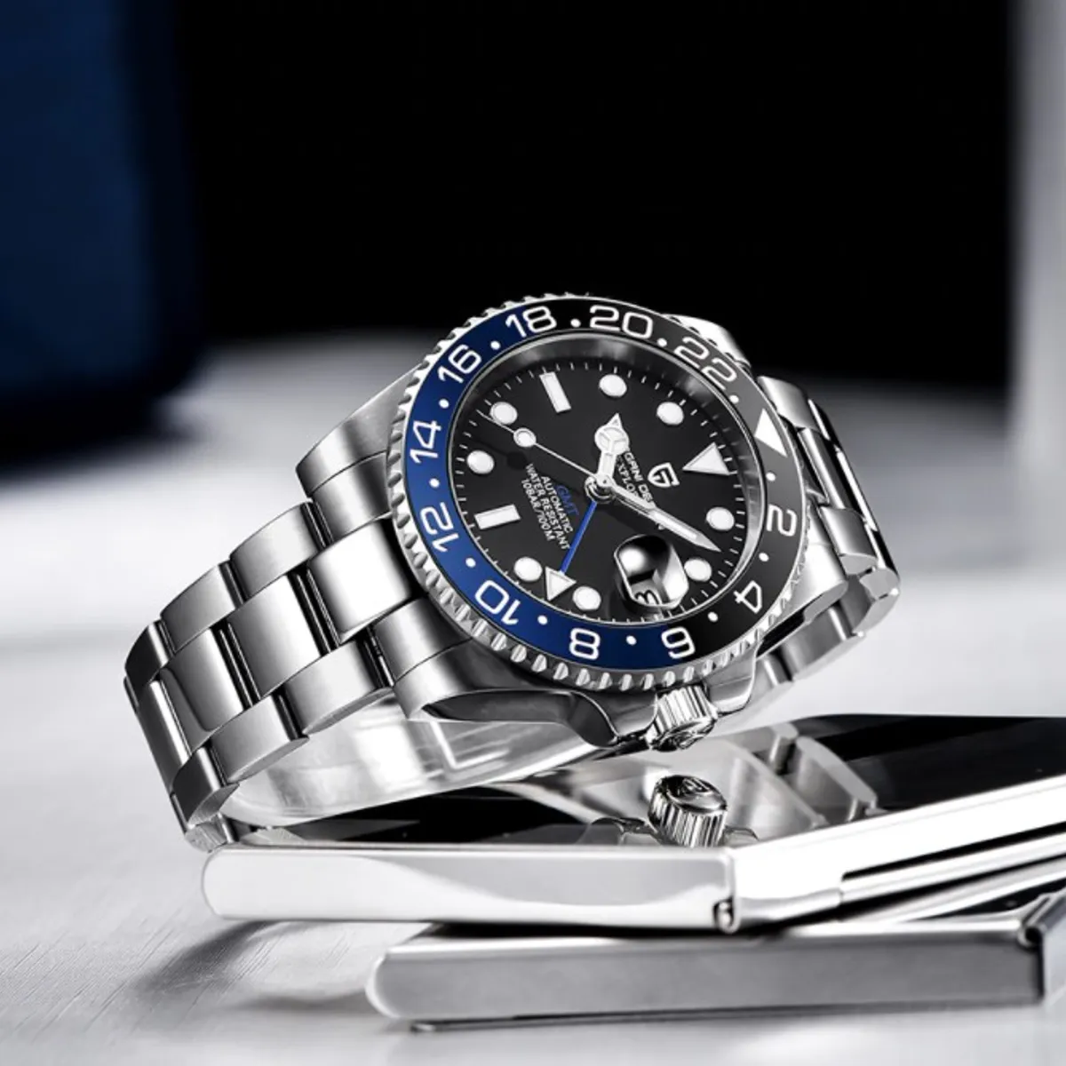 PAGANI - Reloj Hombre PAGANI SUBMARINER  GMT BATMAN Automático Zafiro