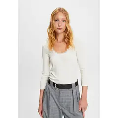ESPRIT - Polera Con Escote Amplio Mujer