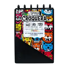 SPYRA - Croquera A5 ReSpyra Negra Aquarell