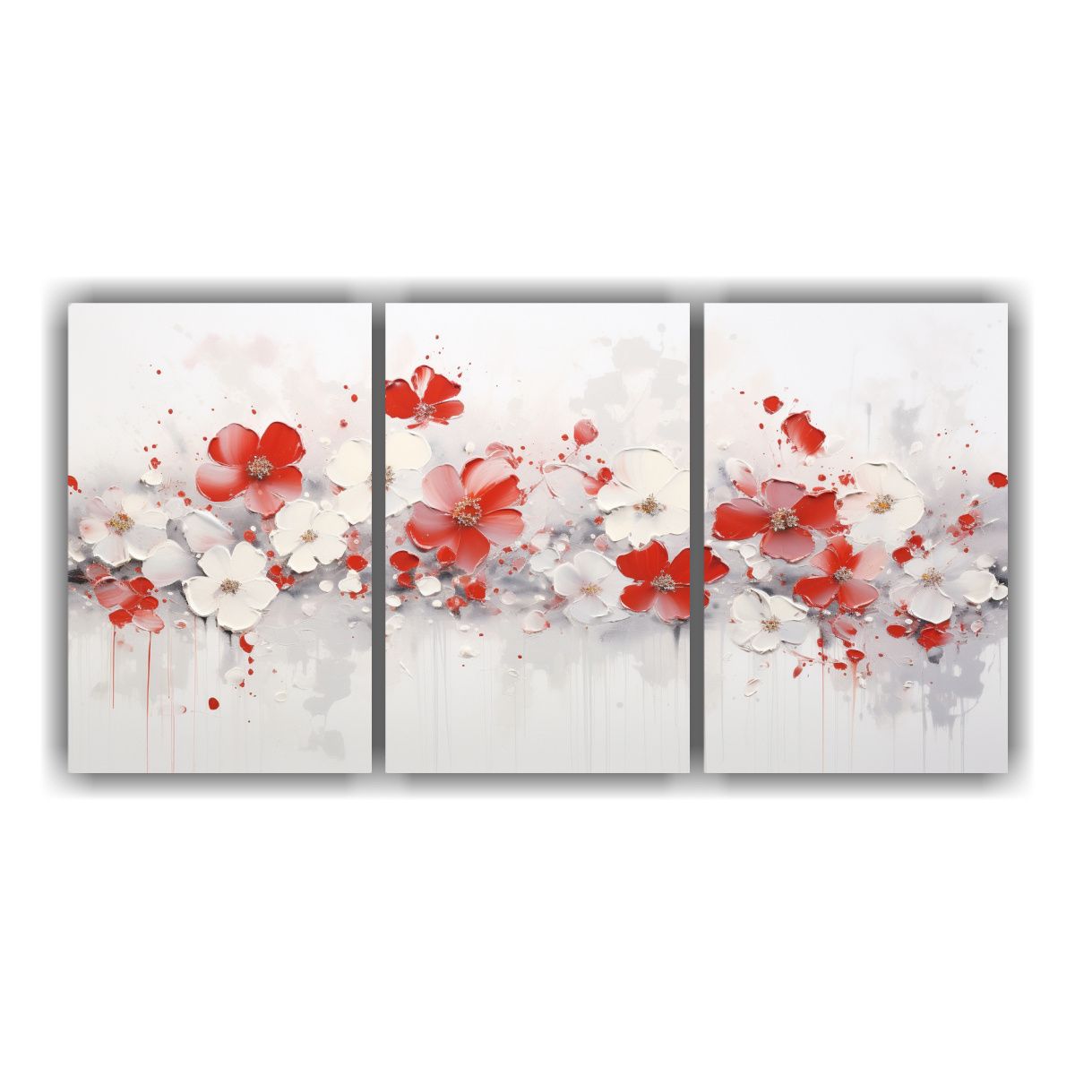 GENERICO - Pintura Acrílica Floral Vintage Sin Costuras En Blanco 240x120cm