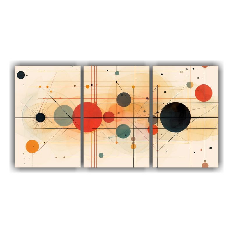 GENERICO - Pinturas Decorativas Con Patrón Intenso De Belleza De Tres  240x120cm