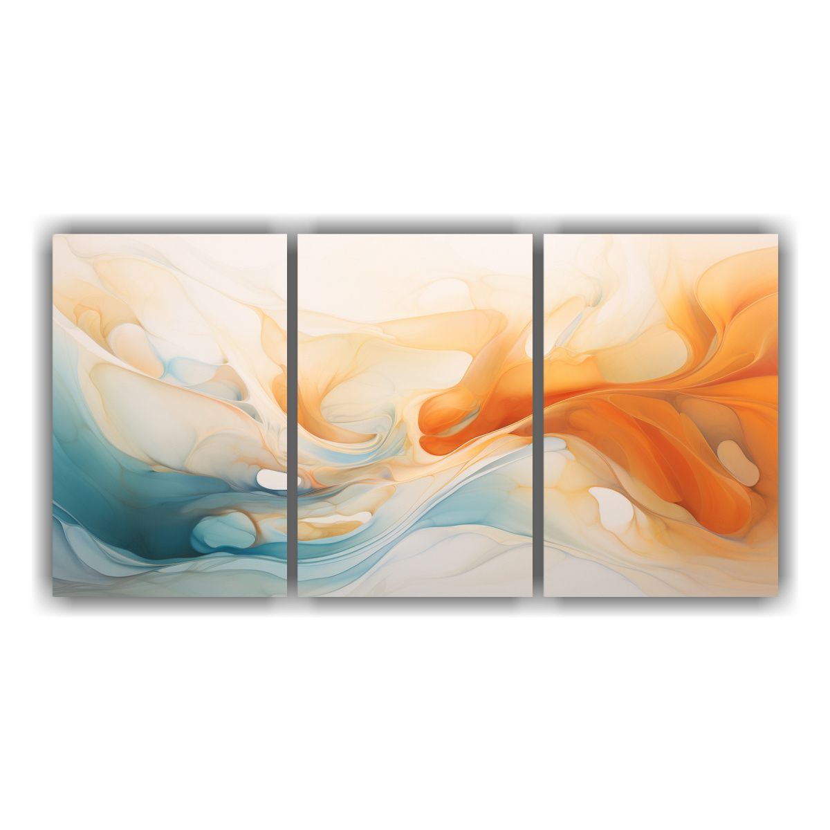 GENERICO - Díptico Vanguardia Para Cocina: Remolinos Abstractos En Sus 240x120cm