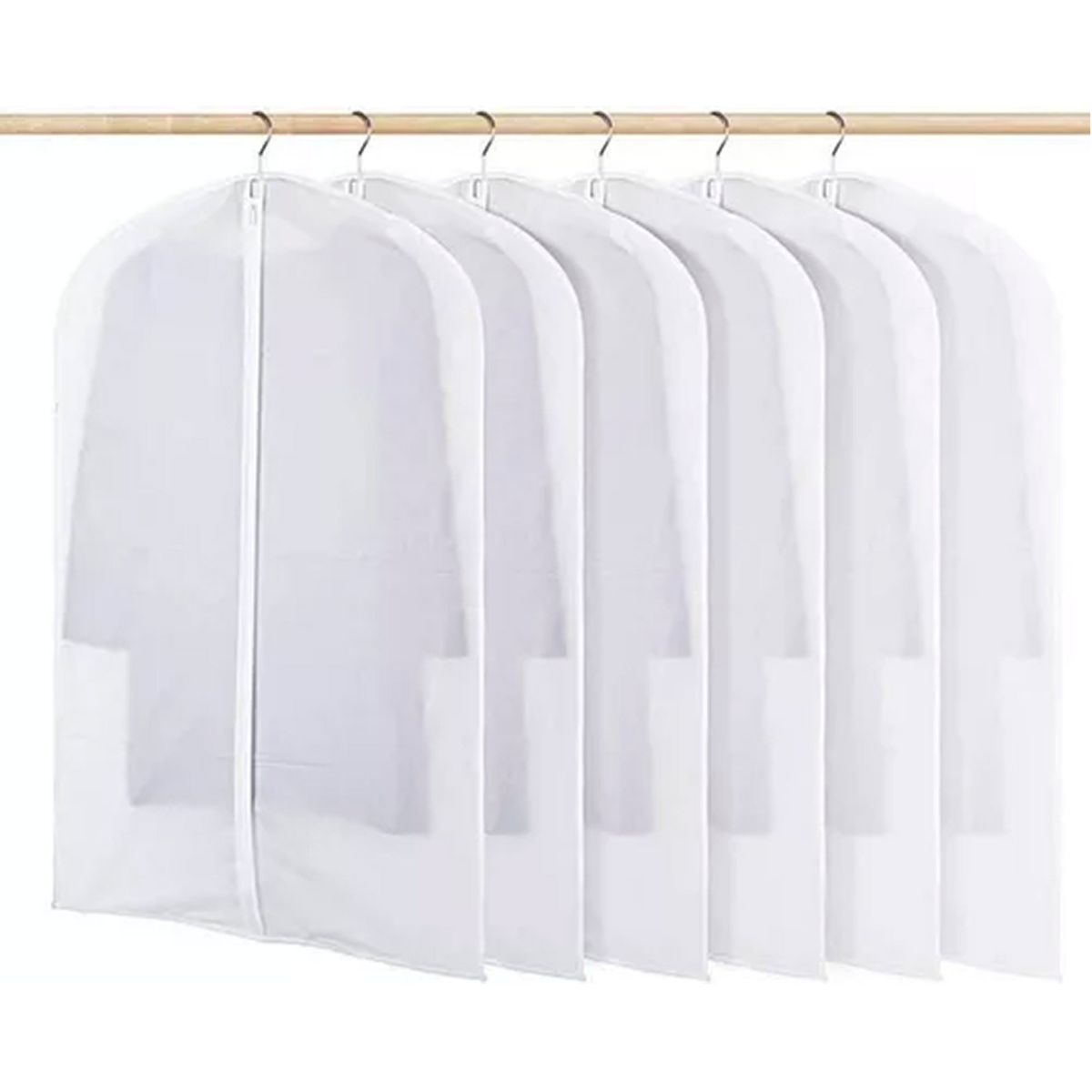 OFERTABKN - X6 Bolsa Colgante Transparente Cubre Traje Protector De Ropa