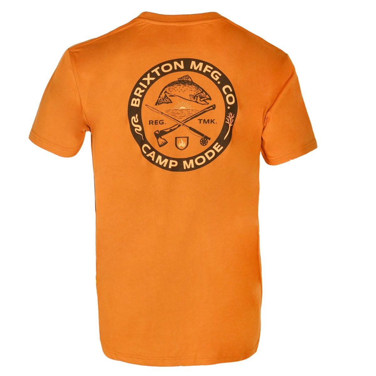 BRIXTON - Polera Men "Camp Mode" Brown BRIXTON