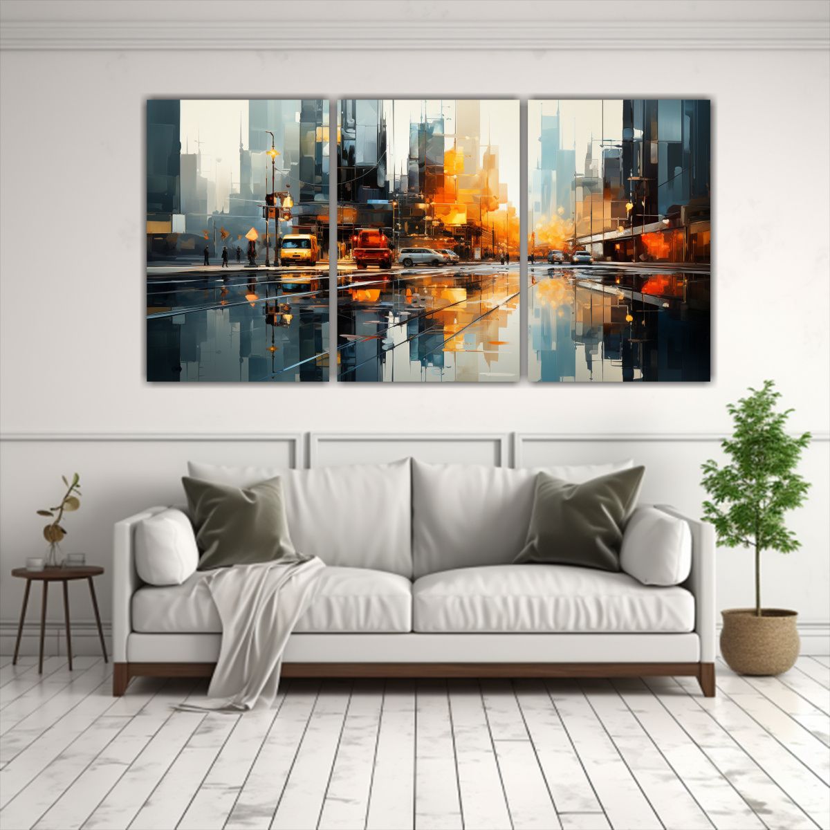 GENERICO - Pinturas Decorativas Impresionistas En Un Edificio Moderno 240x120cm