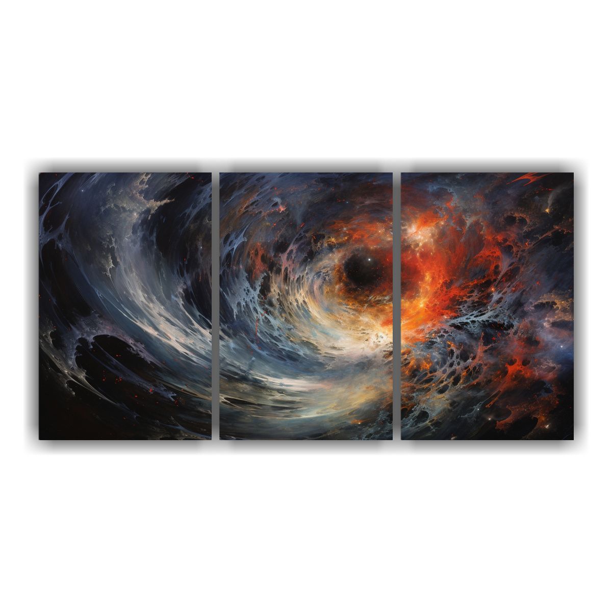 GENERICO - Pinturas Decorativas Cósmicas En Bastidor Impreso Con Gama  240x120cm