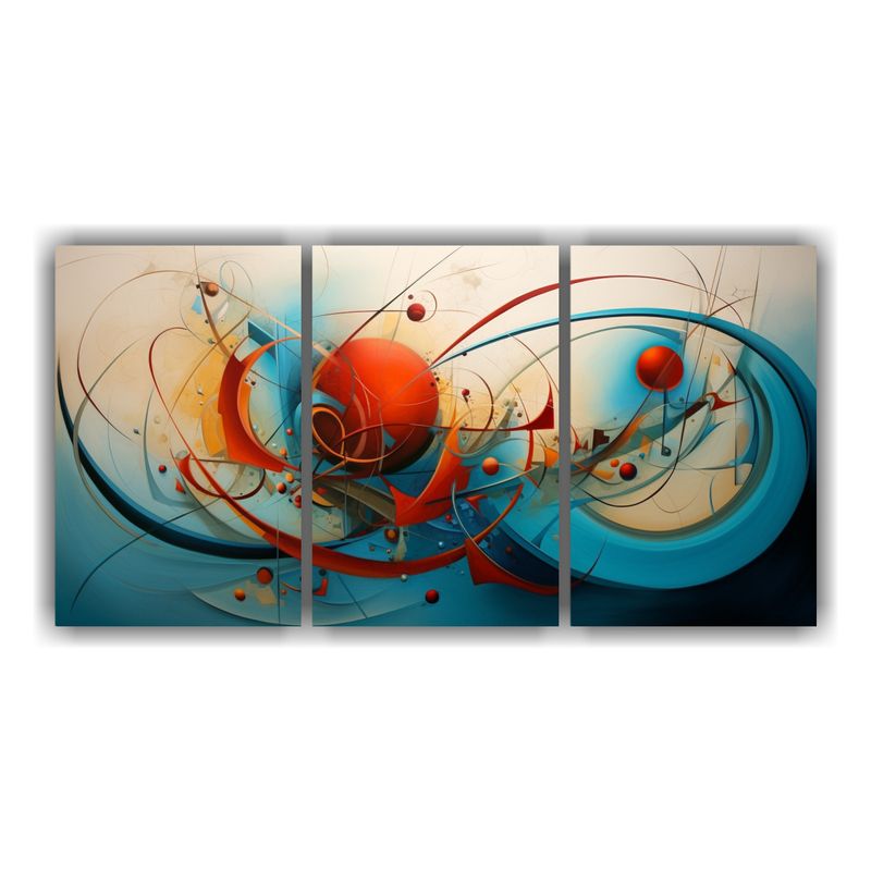 GENERICO - Pinturas Abstractas De Rostros Modernos En Lienzo 240x120cm