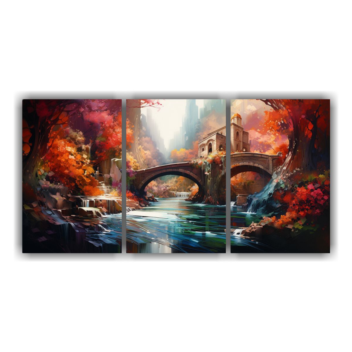 GENERICO - Pinturas Paisajes Abstractos: Inspirador Equilibrio Visual,  240x120cm