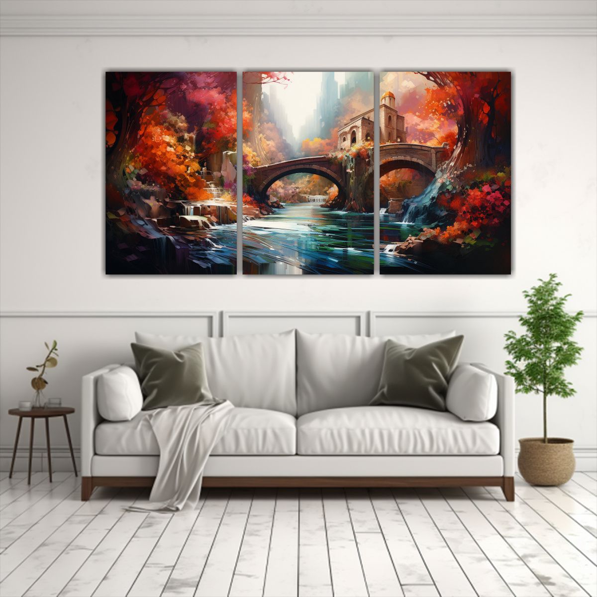 GENERICO - Pinturas Paisajes Abstractos: Inspirador Equilibrio Visual,  240x120cm