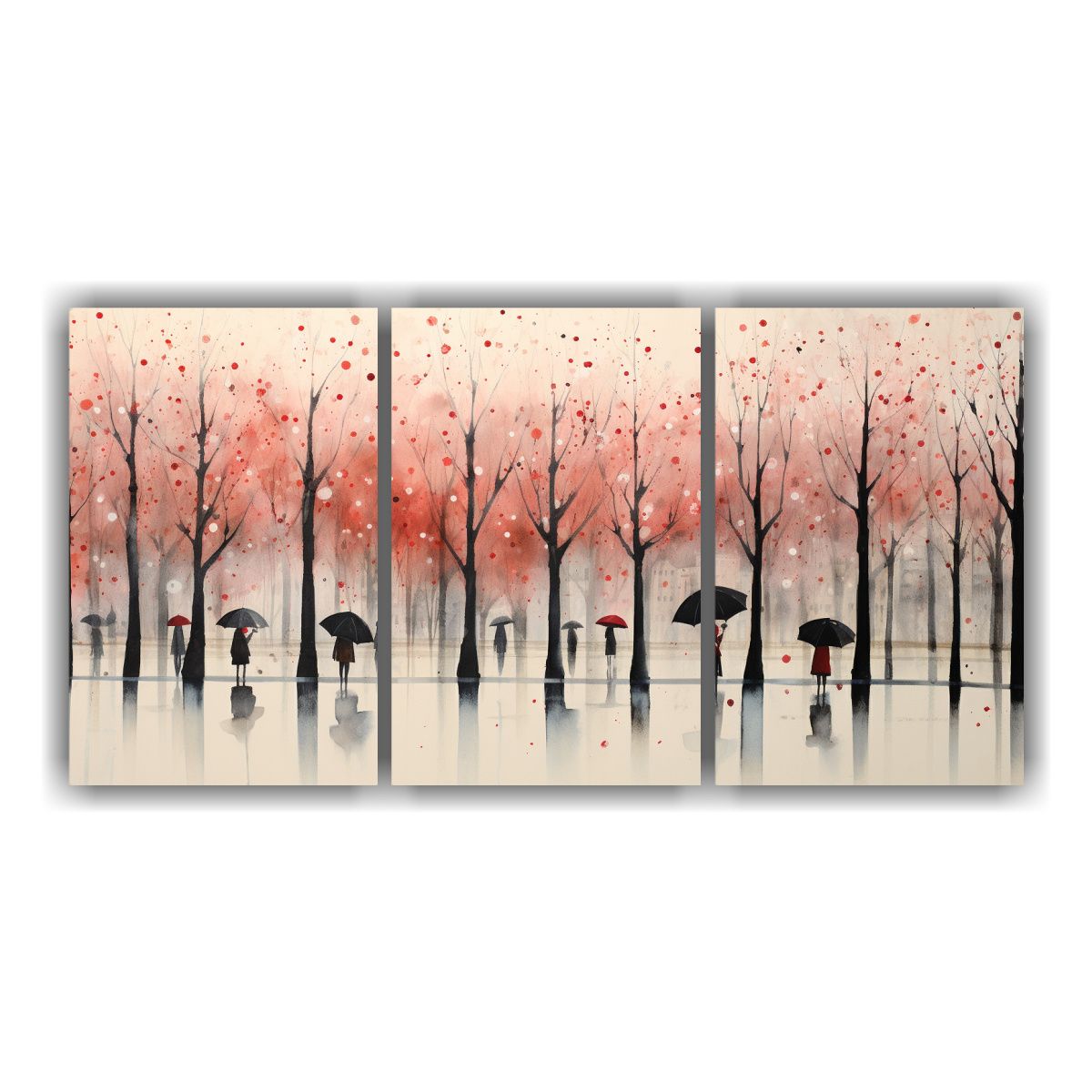 GENERICO - Pinturas Decorativas De Alta Calidad: Personas Caminando Baj 240x120cm