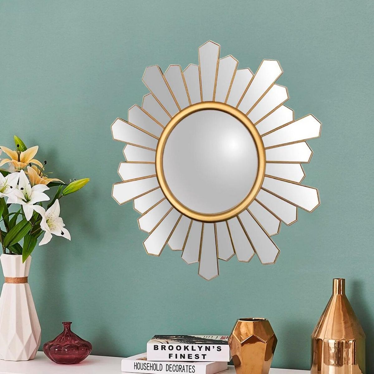 GENERICO - Cuadro Espejos Decorativos Decoracion Living Espejo Vintage.