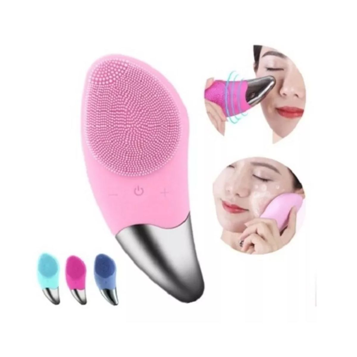 GENERICO - Limpiador Facial Exfoliante Cara Cepillo Recargable Silicona