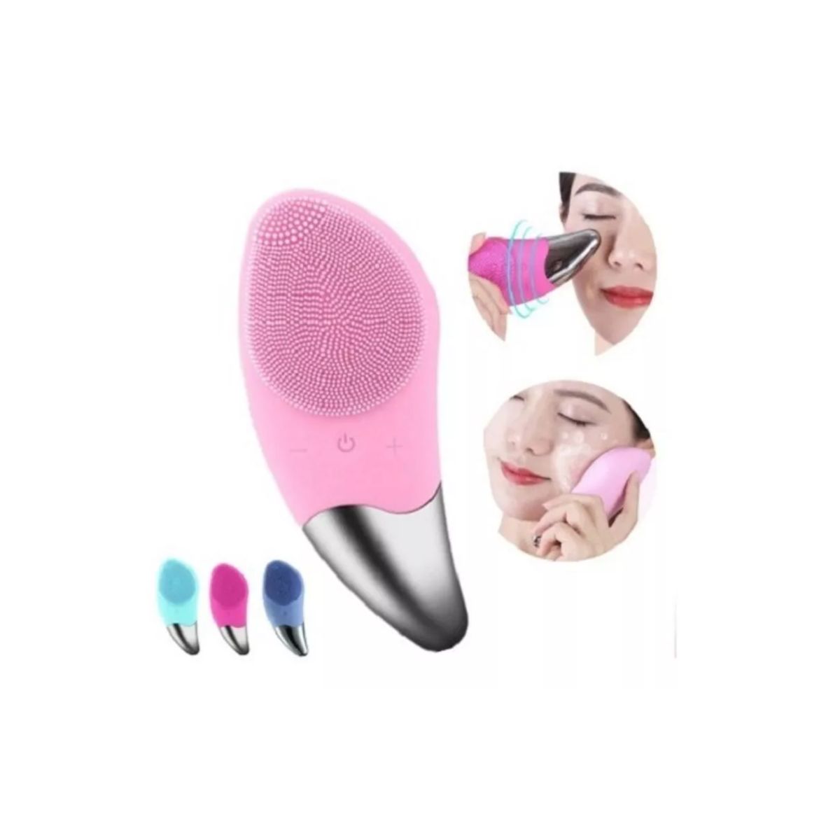 GENERICO - Limpiador Facial Exfoliante Cara Cepillo Recargable Silicona