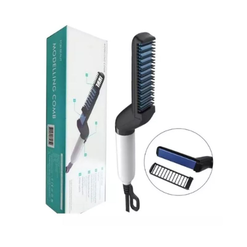 GENERICO - Pack 3 Cepillo Alisador Hombre Barba Alisadora Plancha Cabello