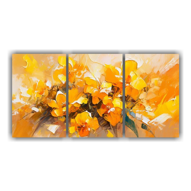 GENERICO - Pintura En Tela Estilo Decorativo Con Flores Amarillas En Pr 240x120cm