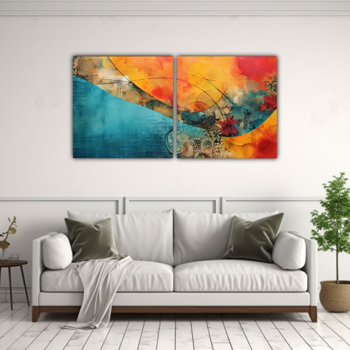 GENERICO - Artes Abstractas Enigmáticas: Collage De Texturas Y Colores 160x80cm