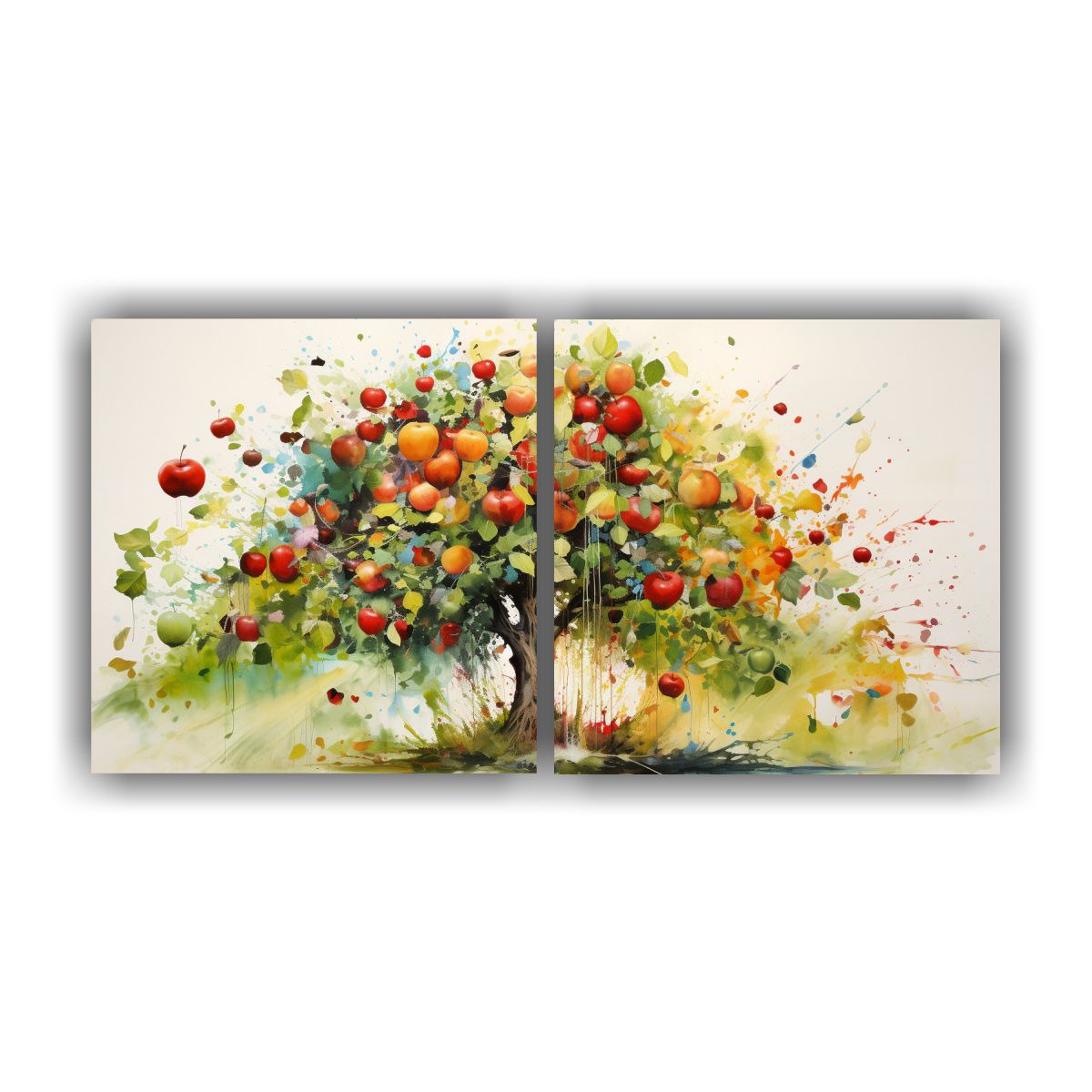 GENERICO - Pintura Abstracta De Arte Callejero A Todo Color De Árbol F 160x80cm