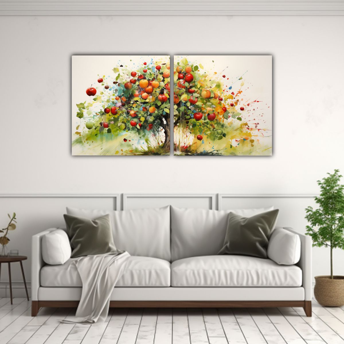 GENERICO - Pintura Abstracta De Arte Callejero A Todo Color De Árbol F 160x80cm