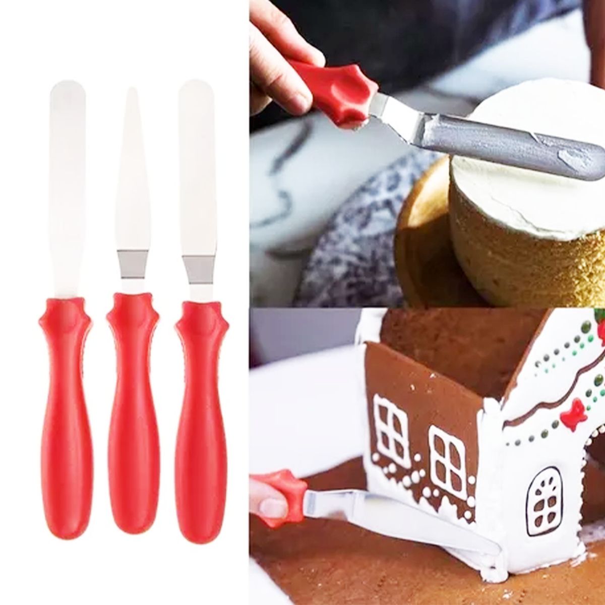 GENERICO - Set 3 Espátula Repostería