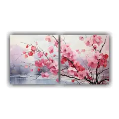GENERICO - Conjunto De Cuadros Modernos Para Salón Con Árbol De Abedu 160x80cm